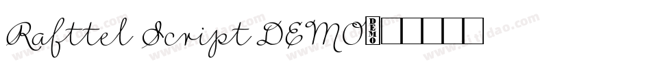 Rafttel Script DEMO字体转换